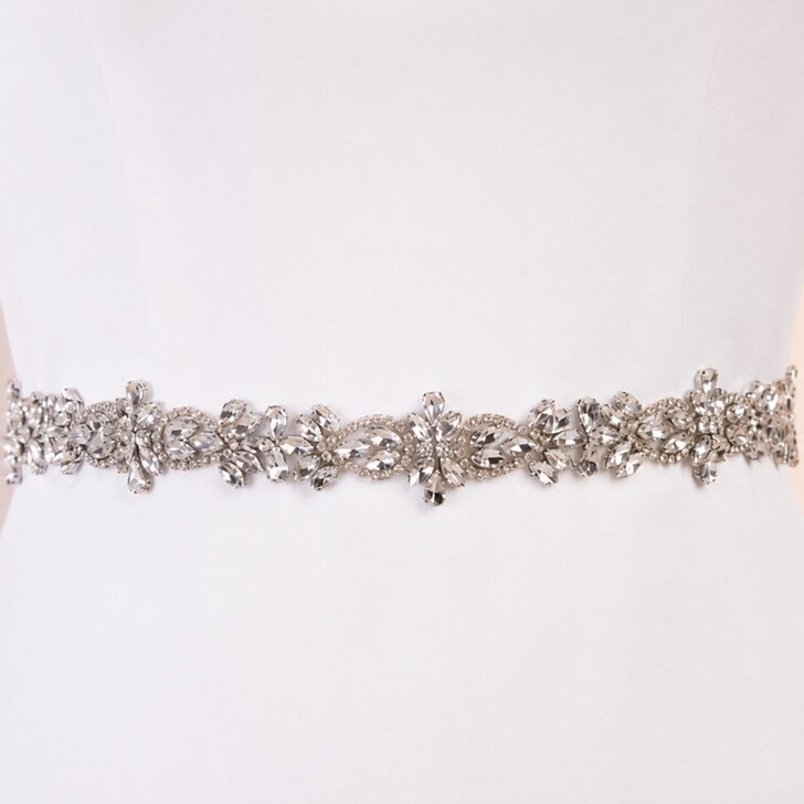 Perfect Bridal Arabella Elegant Schlank Kristall Hochzeit Gürtel